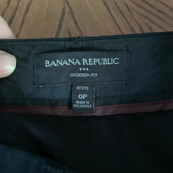 Banana Republic Black Jackson Fit Wideleg Trousers - Picture 3 of 3